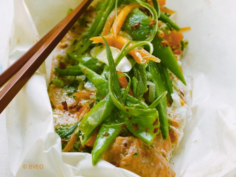 Fisch auf asiatische Art mit Gemüse - docFood